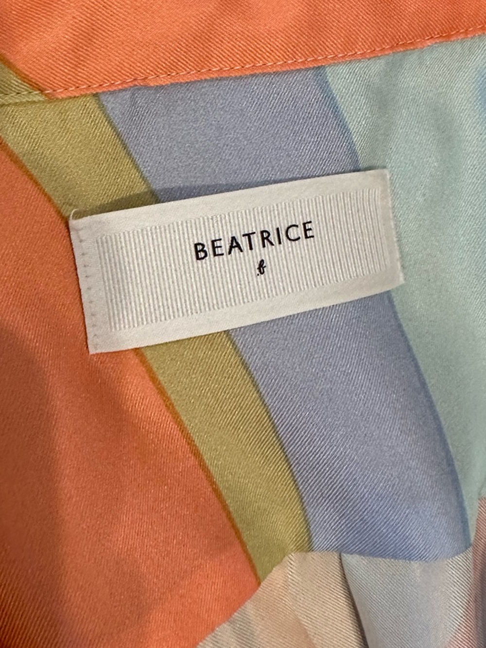 Women’s SHORT WRAP OVER SILK DRESS IN SHADES PRINT BY BEATRICE B Large 8 NWOT - Picture 11 of 13